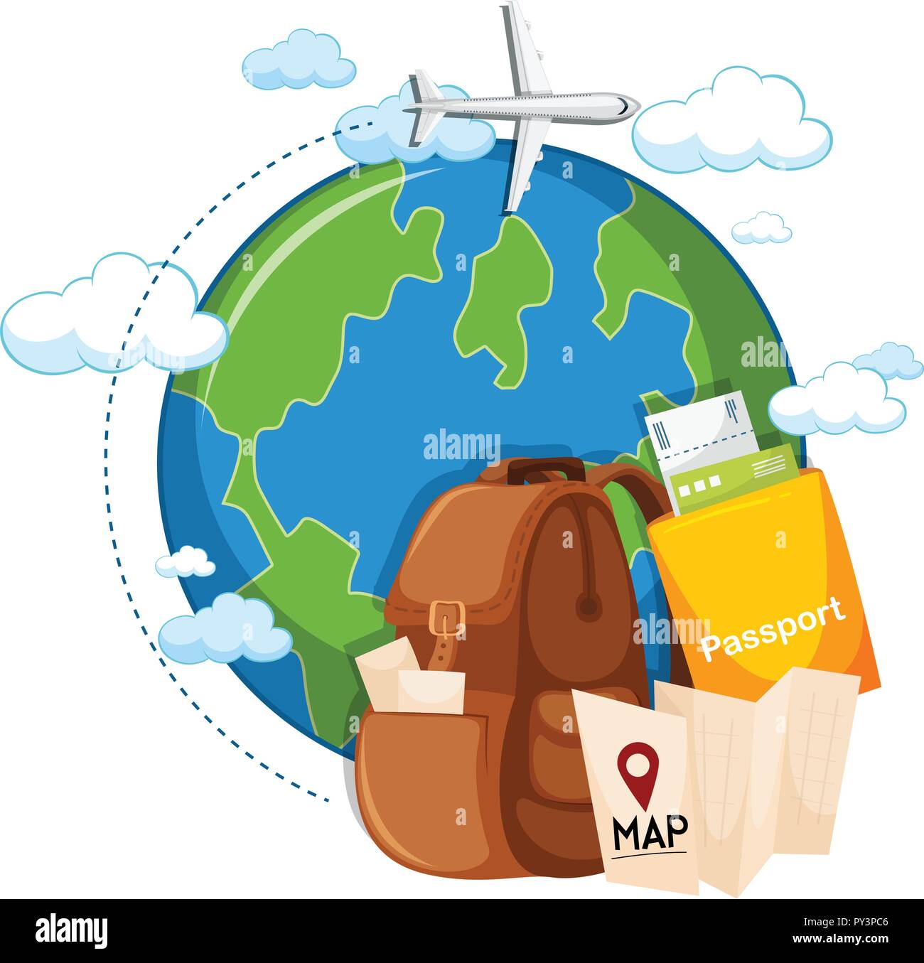 A travel icon elements illustration Stock Vector Image & Art - Alamy