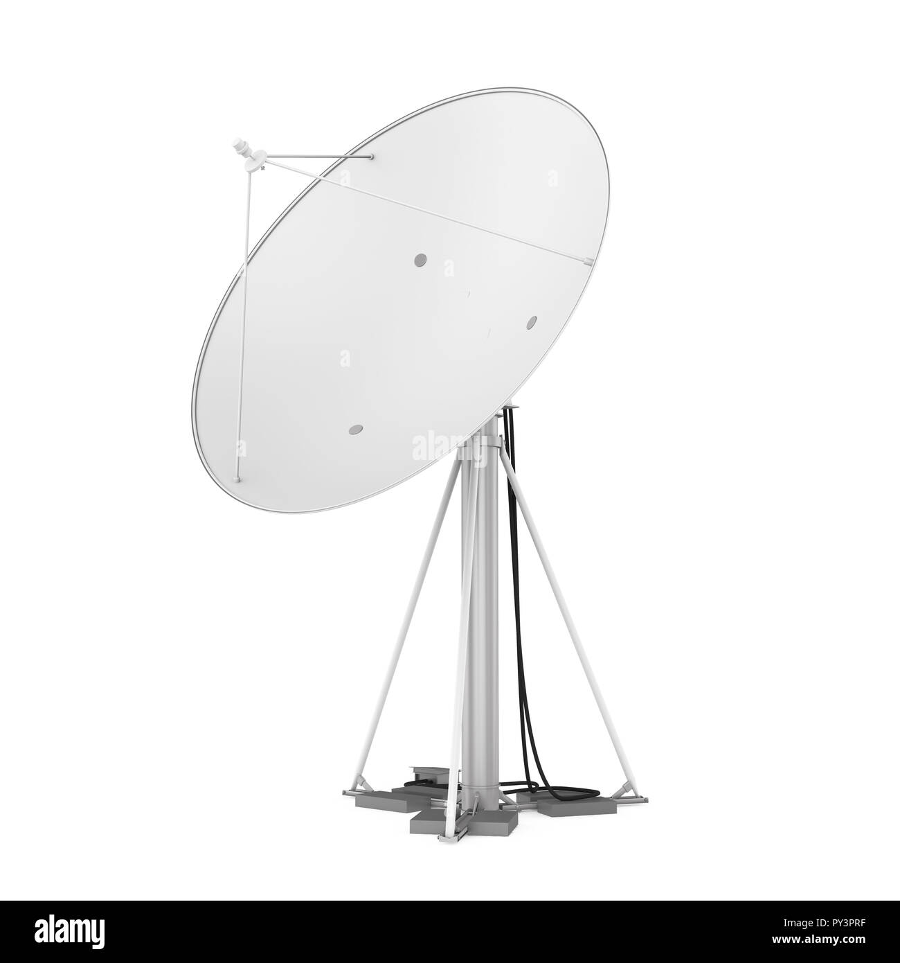 Satellite Dish Isolated Stock Photo