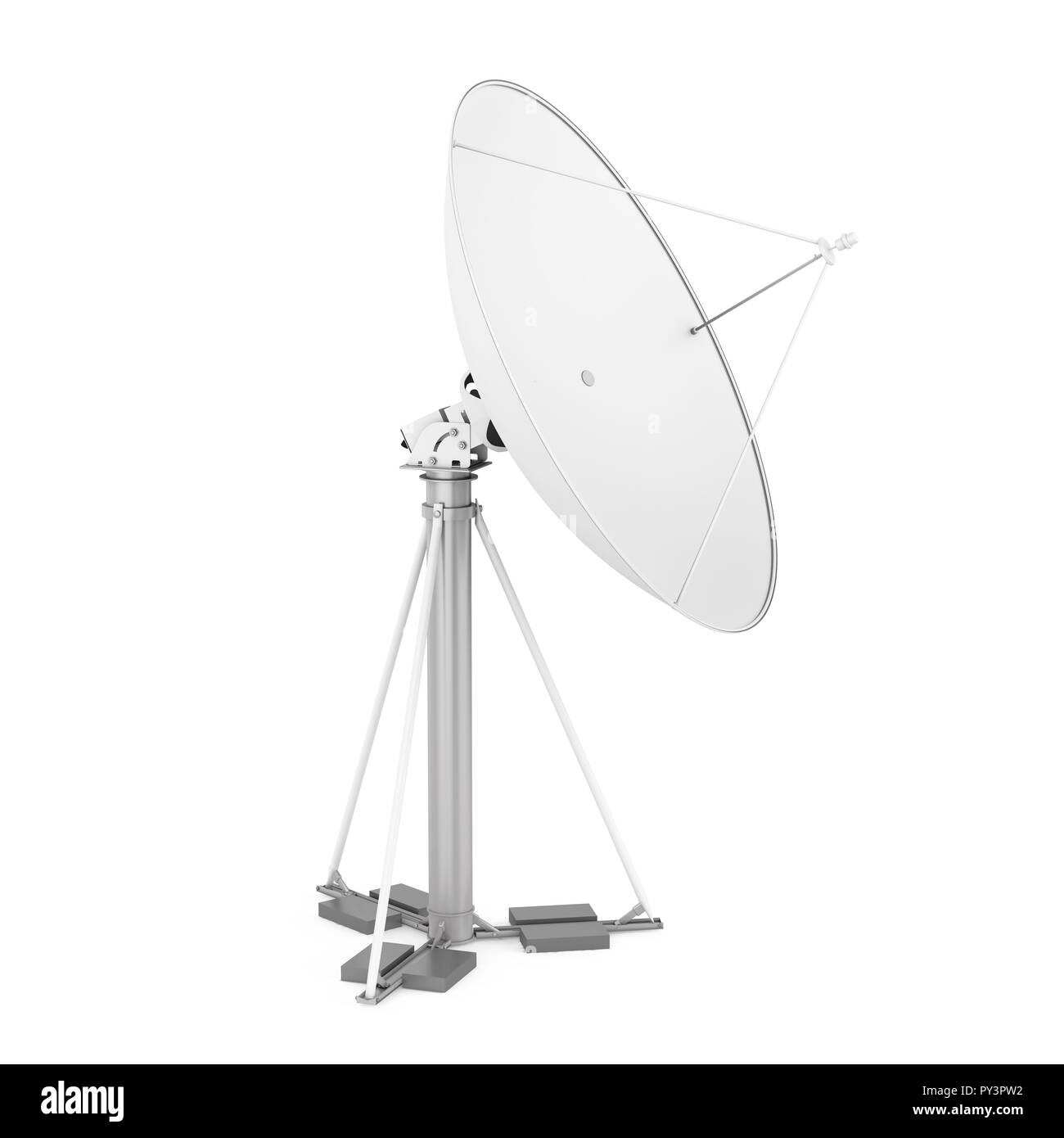 Satellite Dish Isolated Stock Photo