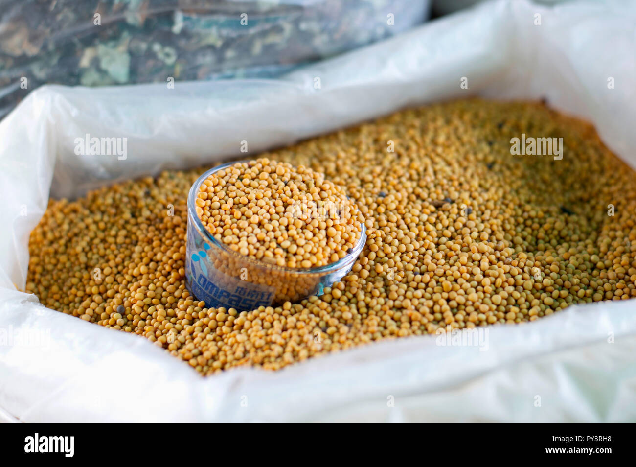 Grains for sale in local market, Pune Maharashtra Stock Photo Alamy