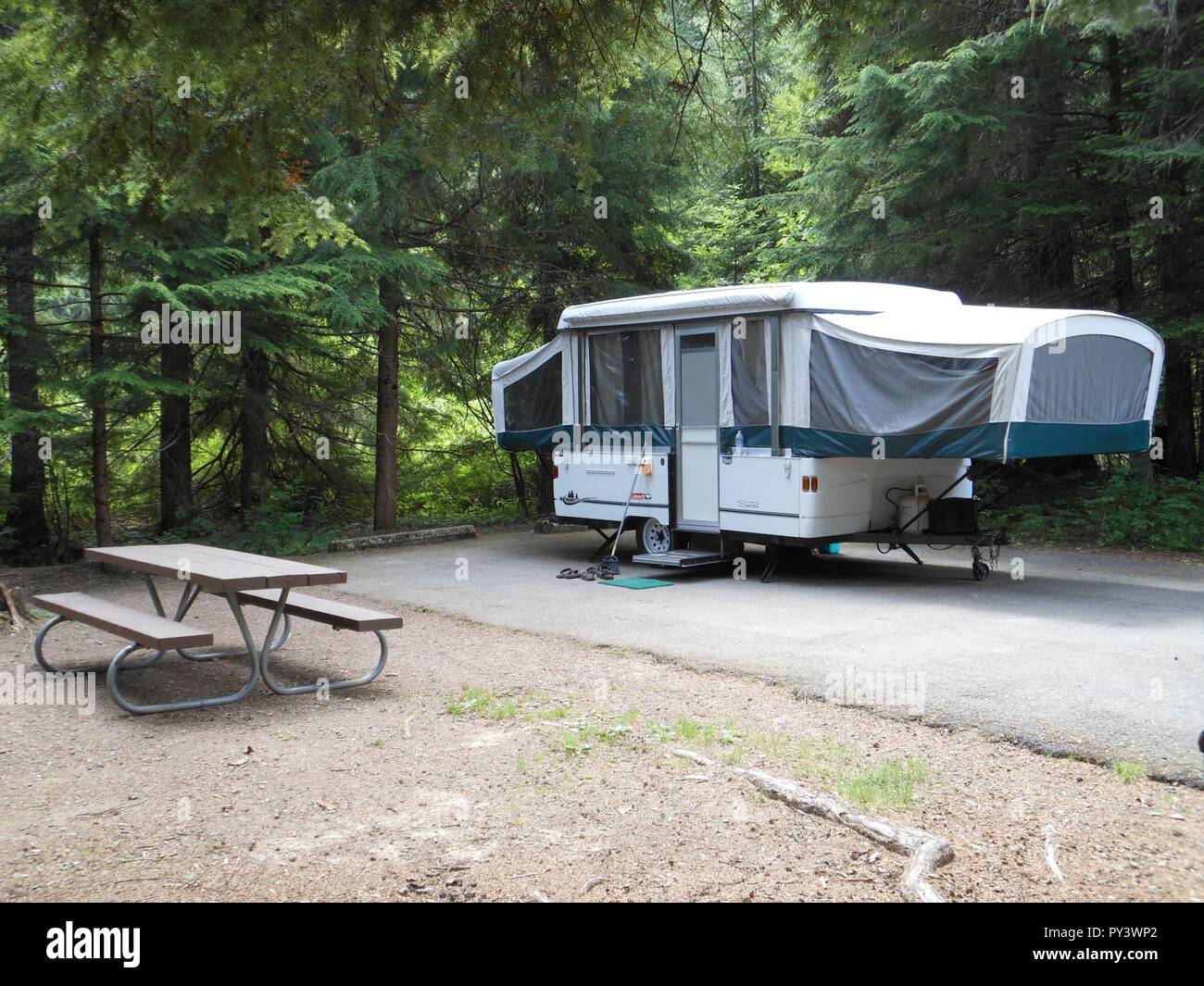 Camping on the Idaho Panhandle National Forest Stock Photo Alamy