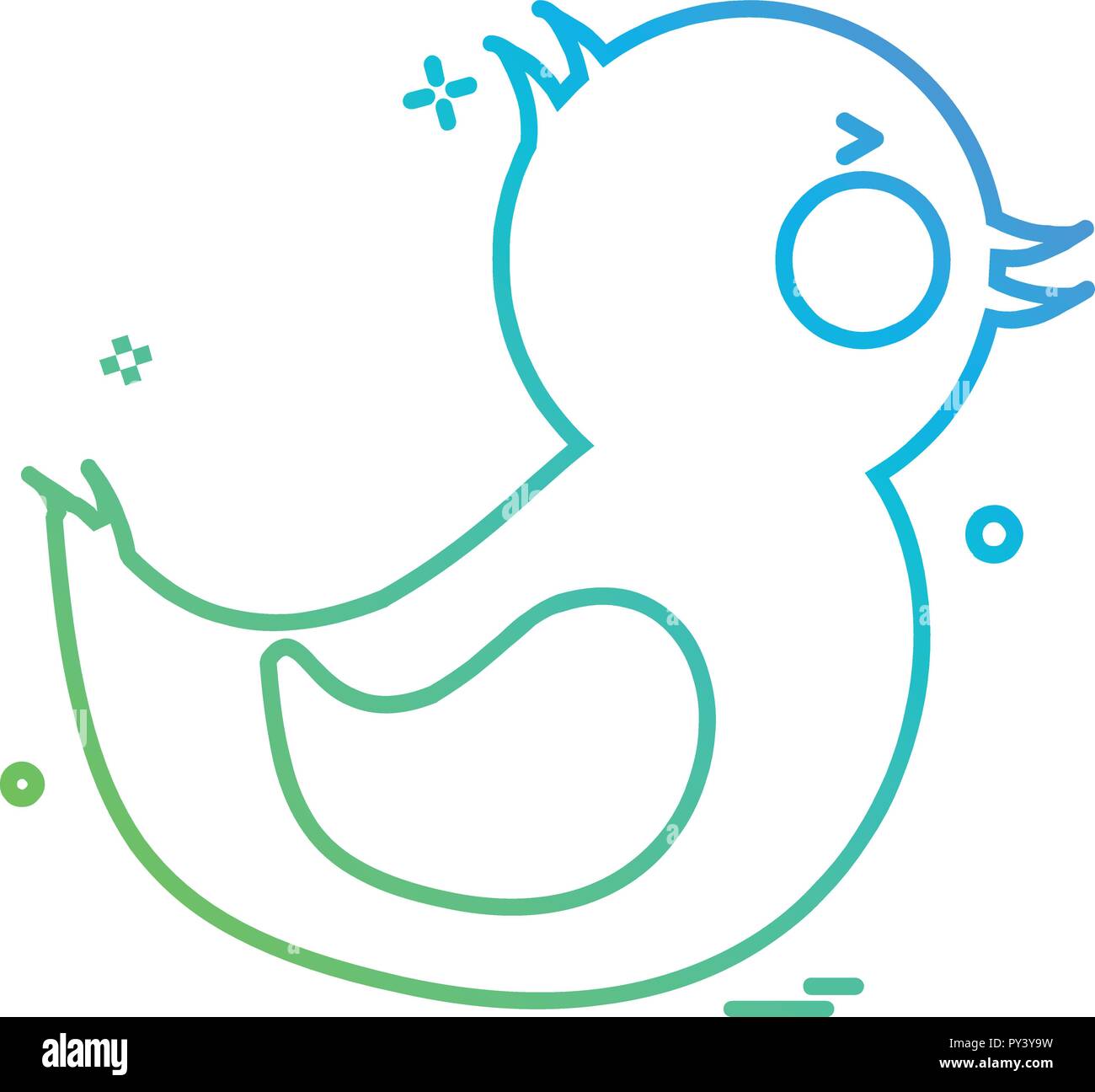Duck icon design vector Stock Vector Image & Art - Alamy
