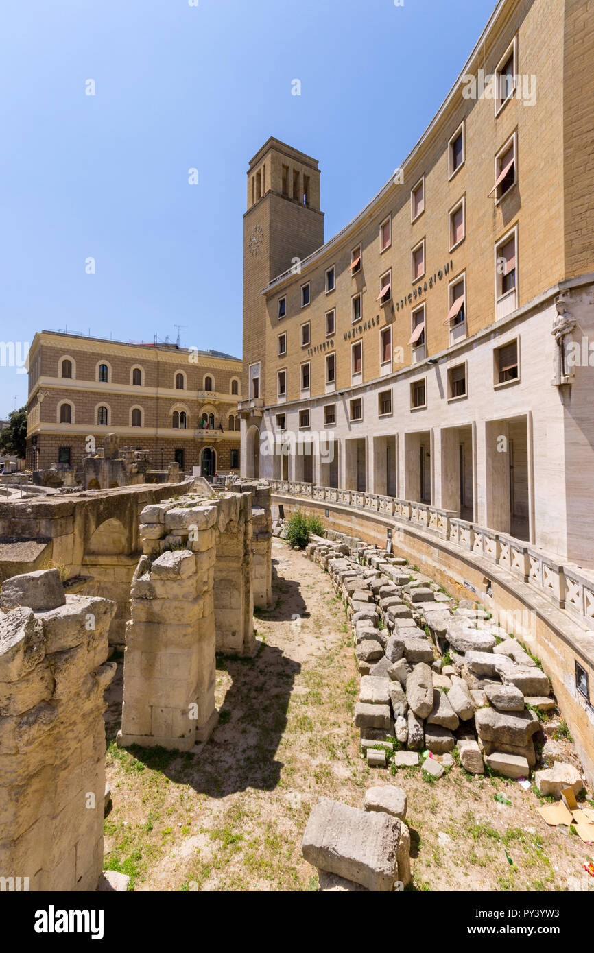 Italy, Apulia, Lecce, INA palace Stock Photo