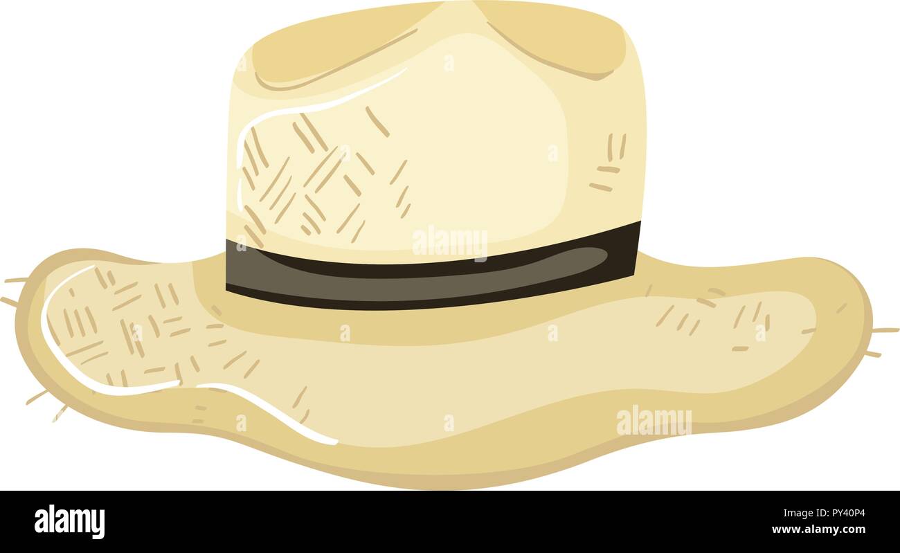 A Farmer Hat on White Background illustration Stock Vector Image & Art ...