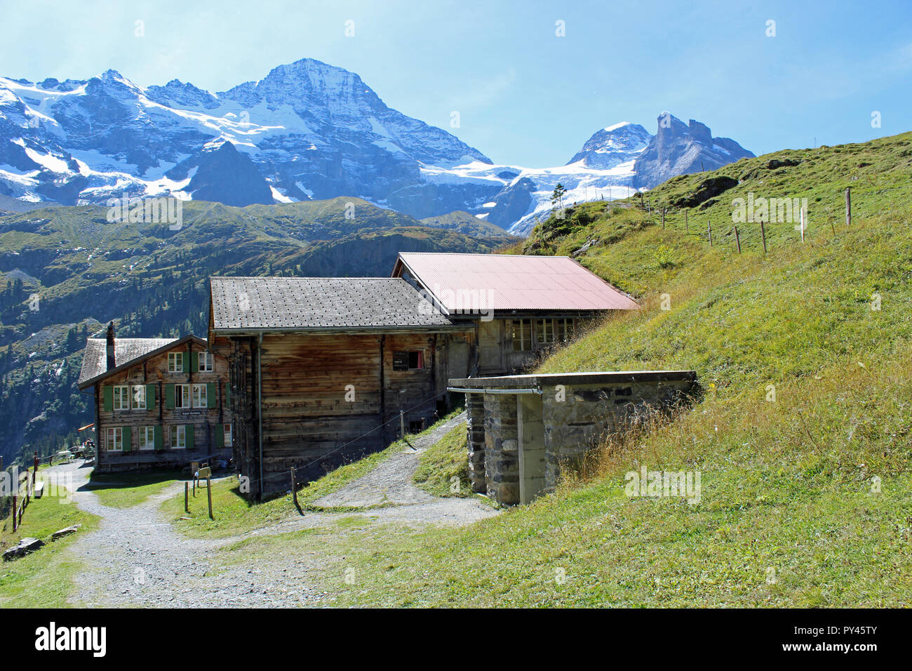 Hotel Obersteinberg. Mountain hotel two hours hike from nearest road in