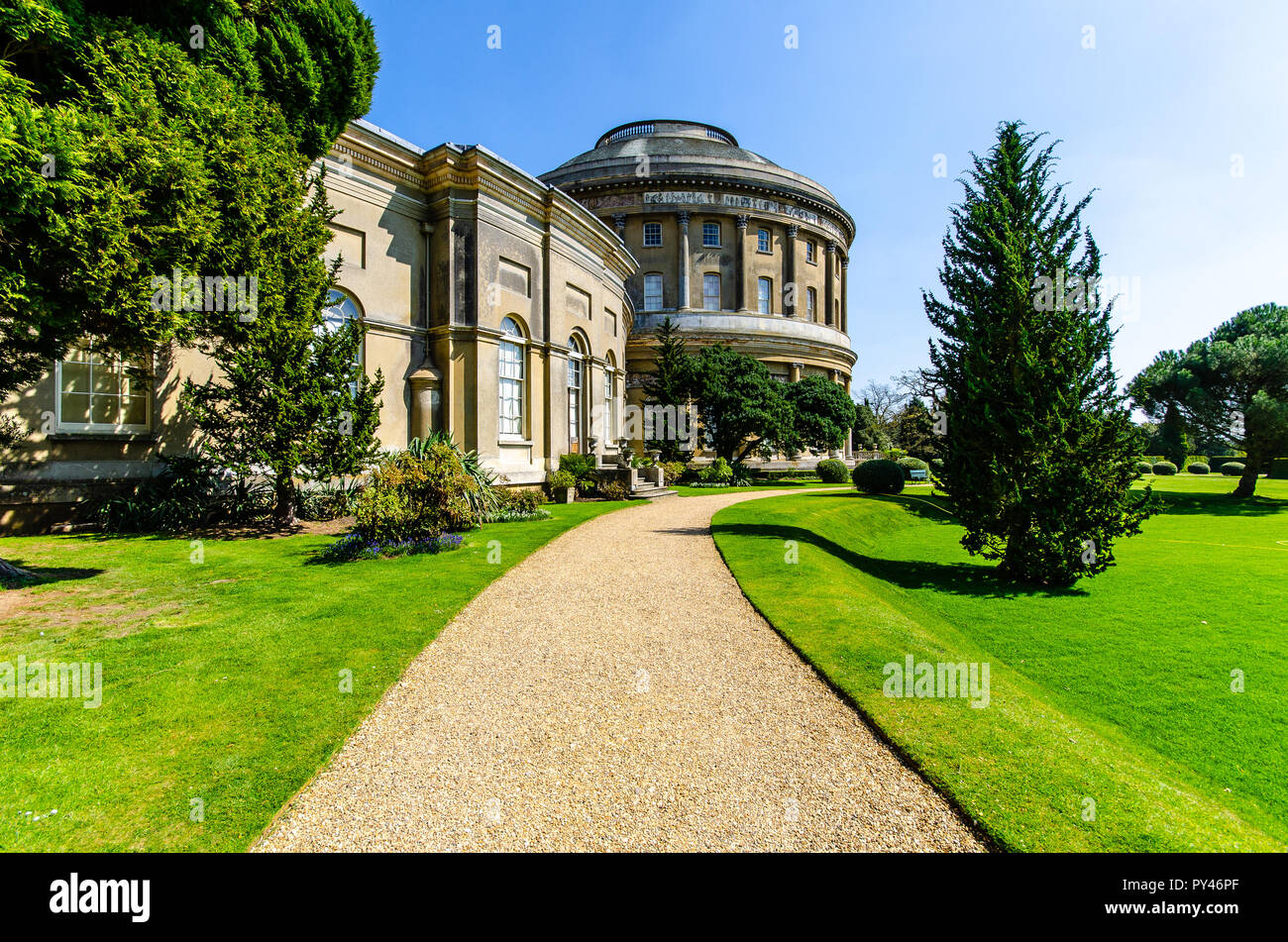 The famous Ickworth Country House, Ickworth House, Bury St Edmunds, Suffolk, England Stock Photo