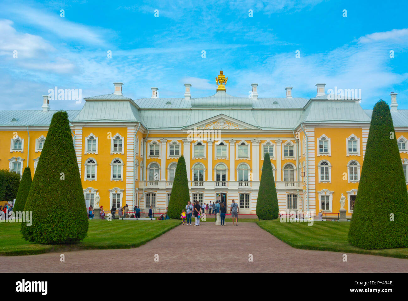 Grand Palace, Peterhof, near Saint Petersburg, Russia Stock Photo