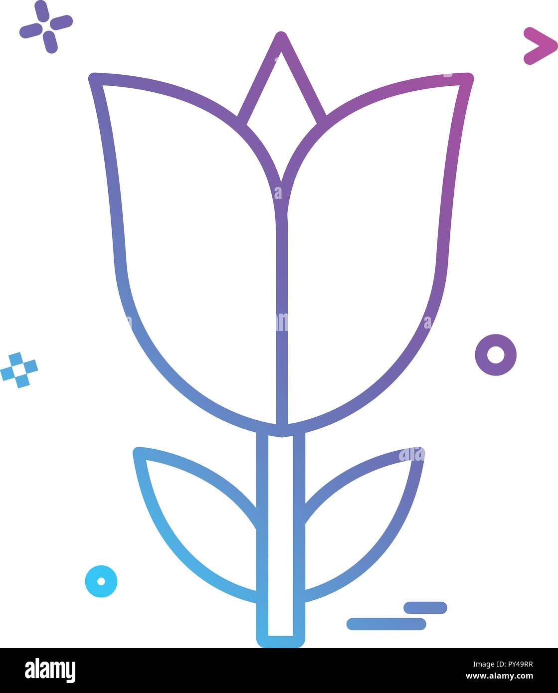 rose flower love icon vector design Stock Vector Image & Art - Alamy