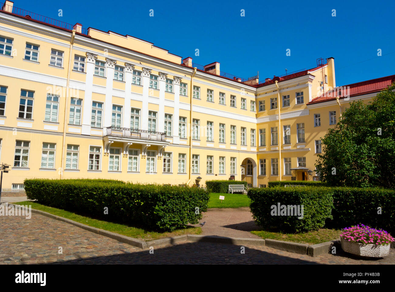 Pushkin's last residence, now a museum, on Moyka riverside, Saint Petersburg, Russia Stock Photo