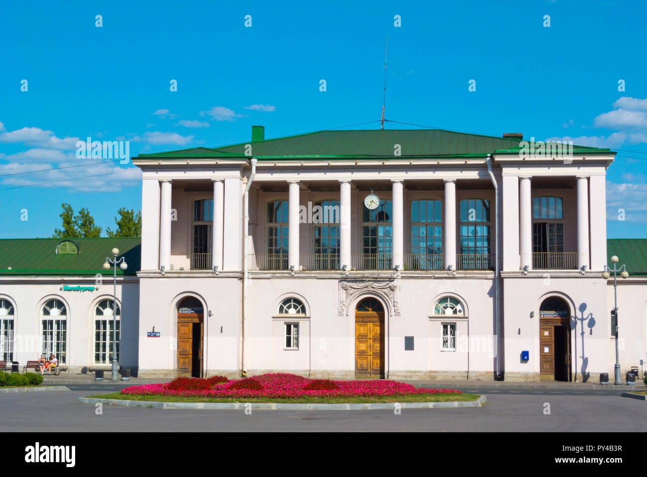 Tsarskoye Selo Railway station, Pushkin, Pushkinsky district, near Saint Petersburg, Russia Stock Photo