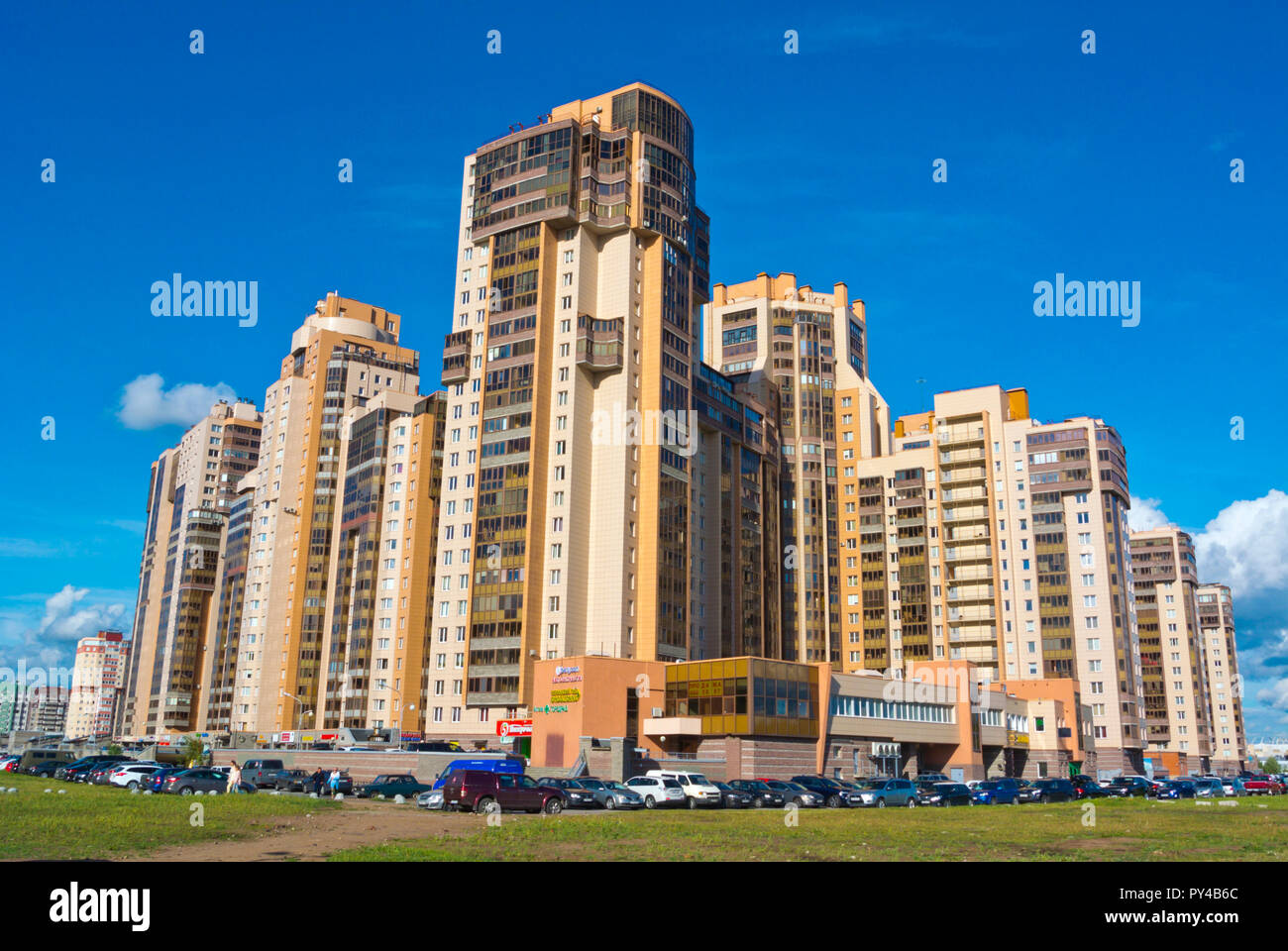 Residential housing, Primorsky district, Saint Petersburg, Russia Stock Photo