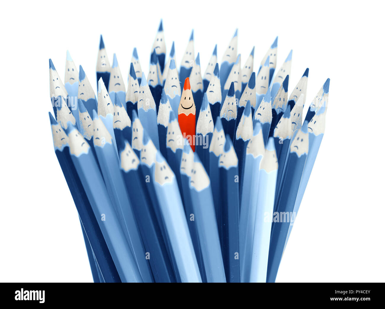 People pencils communicating concept Stock Photo