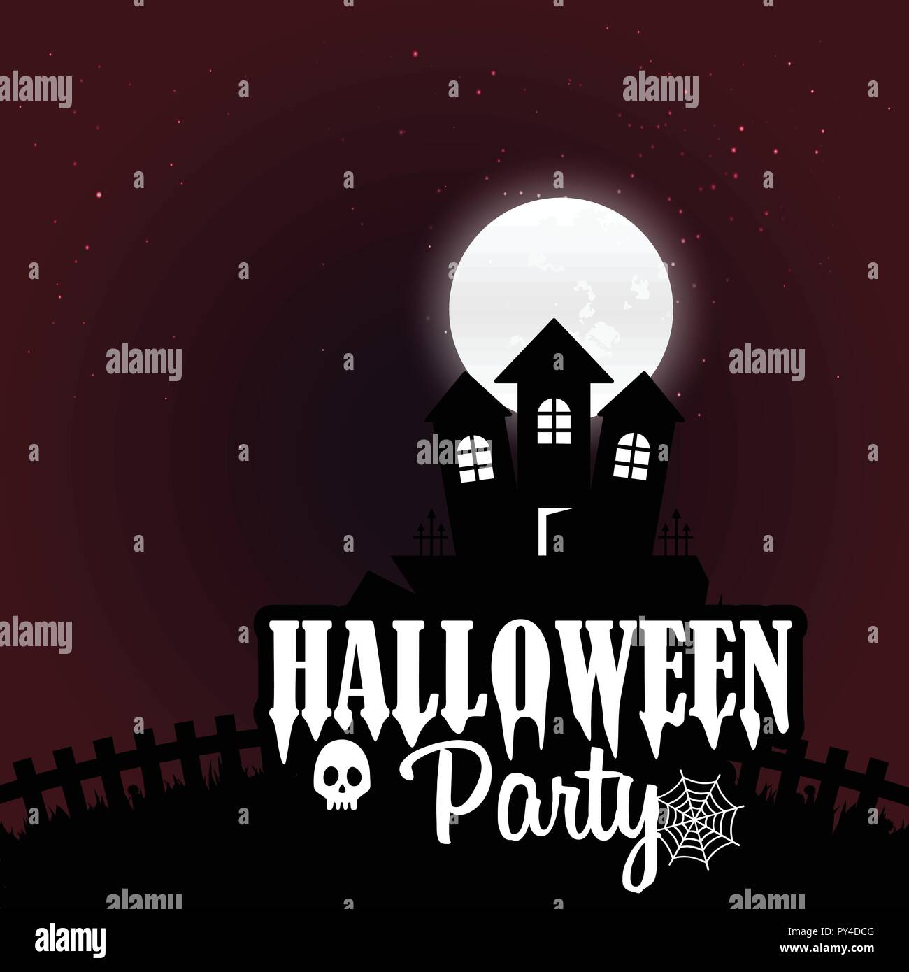 Happy Halloween scary Night background Stock Vector Image & Art - Alamy
