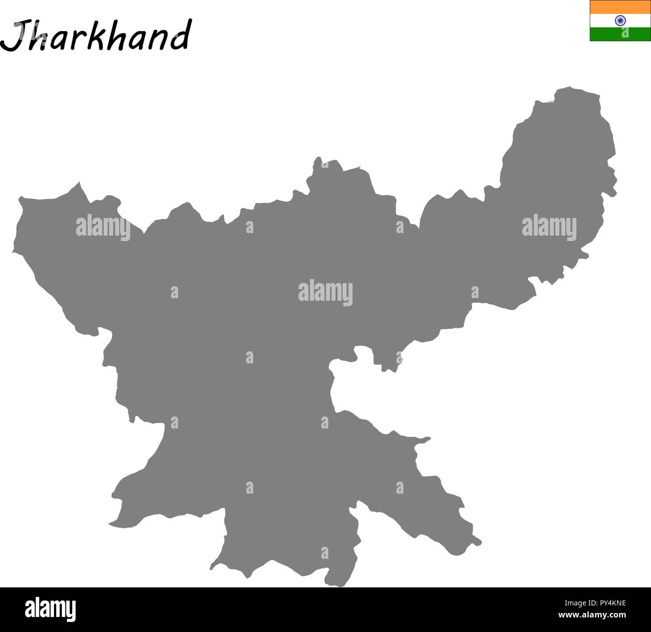 Jharkhand map hi-res stock photography and images - Alamy