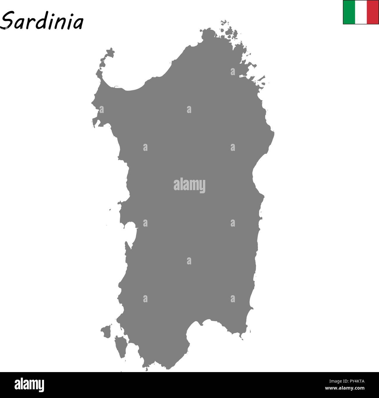 Map of sardinia hires stock photography and images Alamy