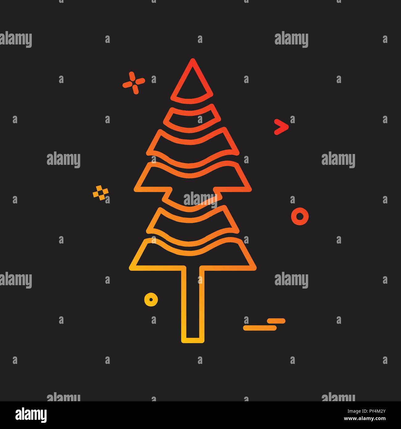 Tree icon design vector Stock Vector Image & Art - Alamy