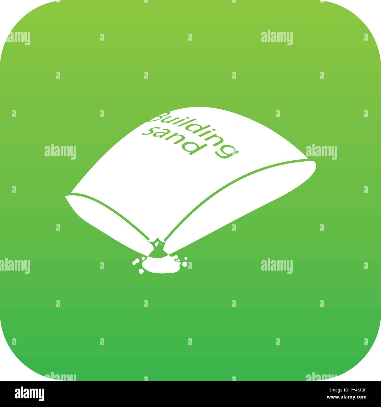 Sand bag icon green vector Stock Vector Image & Art - Alamy