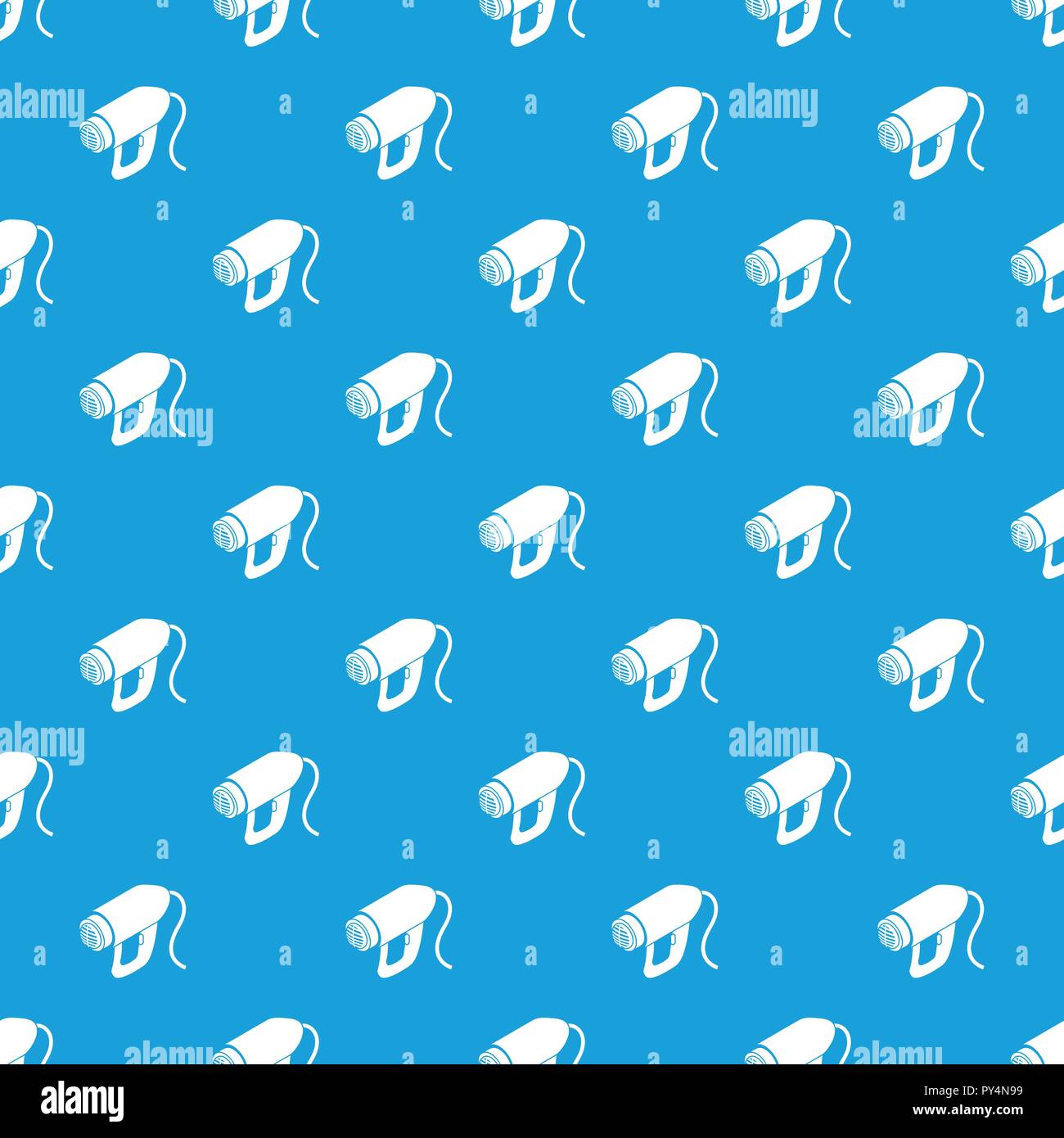 Heat power tool pattern vector seamless blue Stock Vector