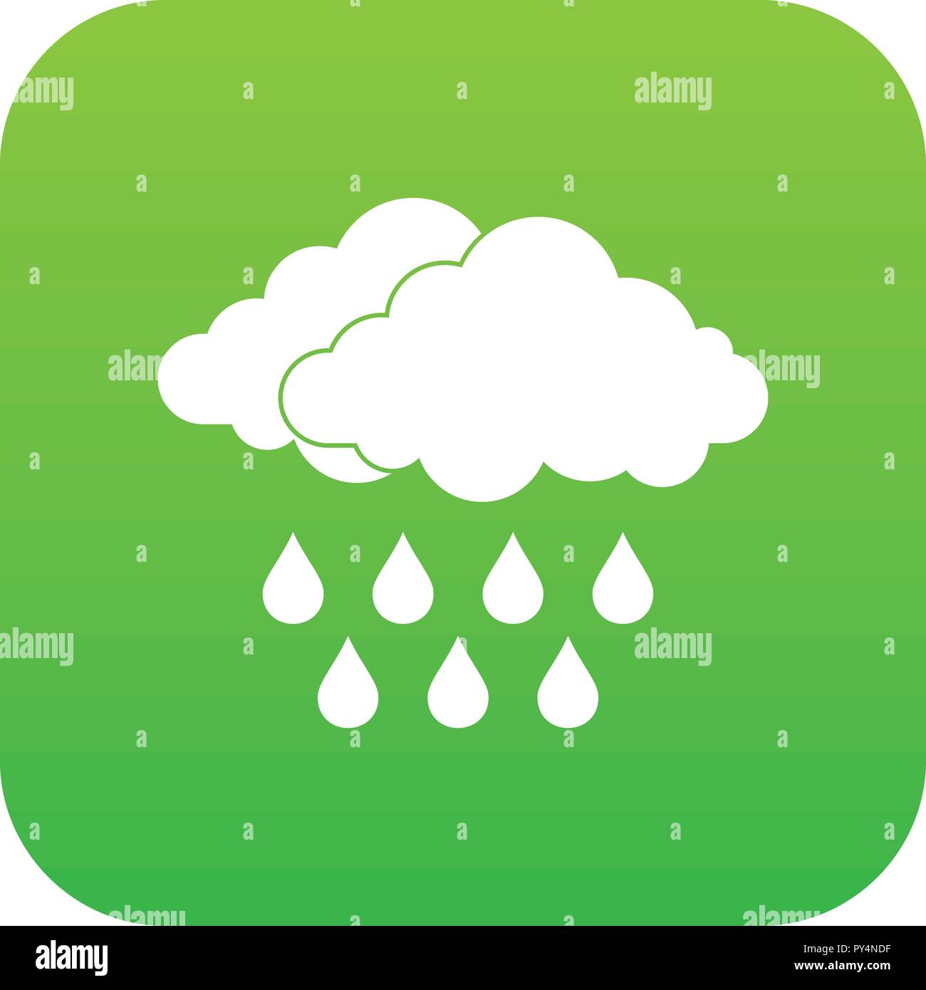 Cloud icon digital green Stock Vector Image & Art - Alamy