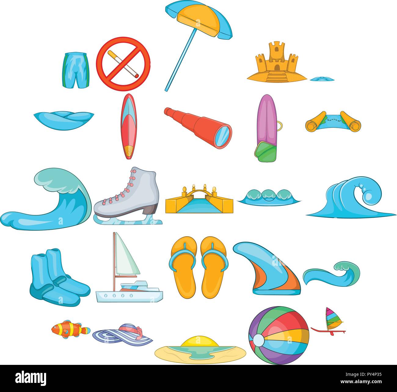 Sport exercises icons set, cartoon style Stock Vector Image & Art - Alamy