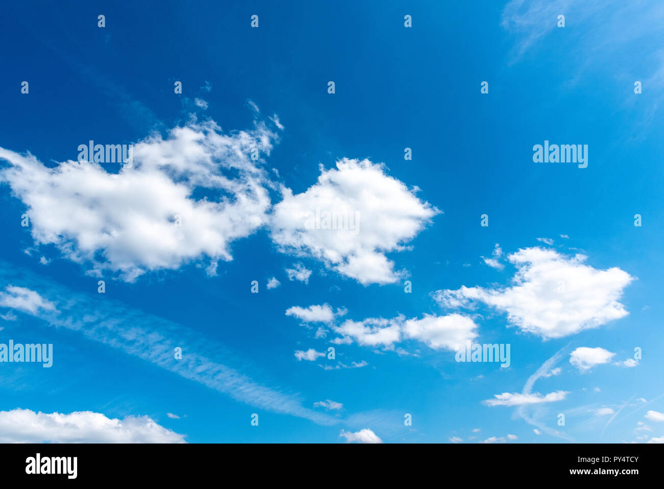 Blue sky with clouds Stock Photo - Alamy