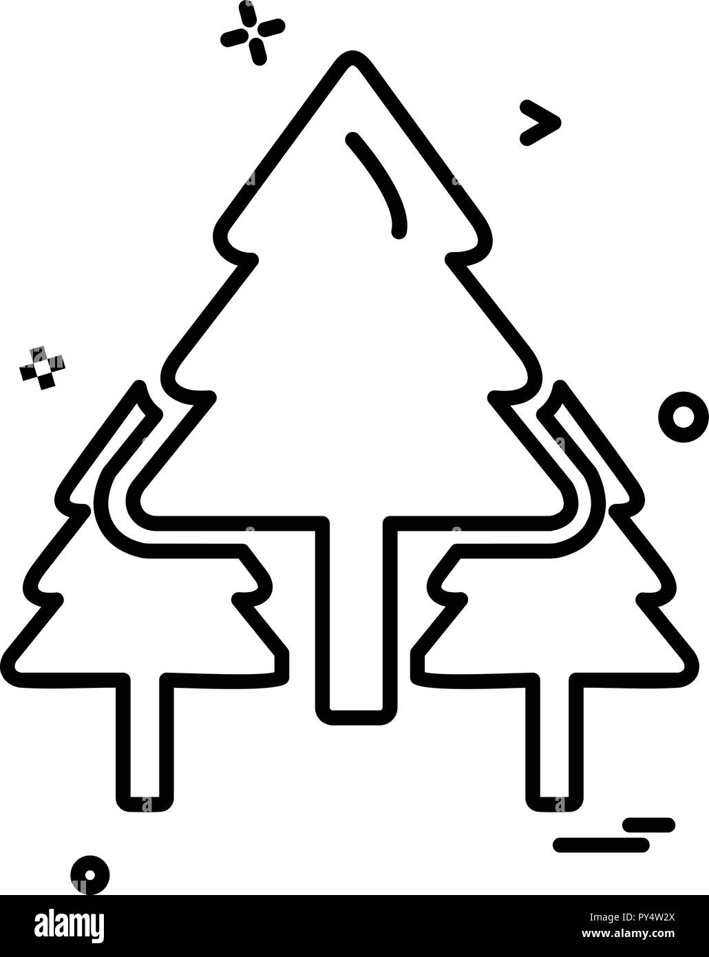 Tree icon design vector Stock Vector Image & Art - Alamy