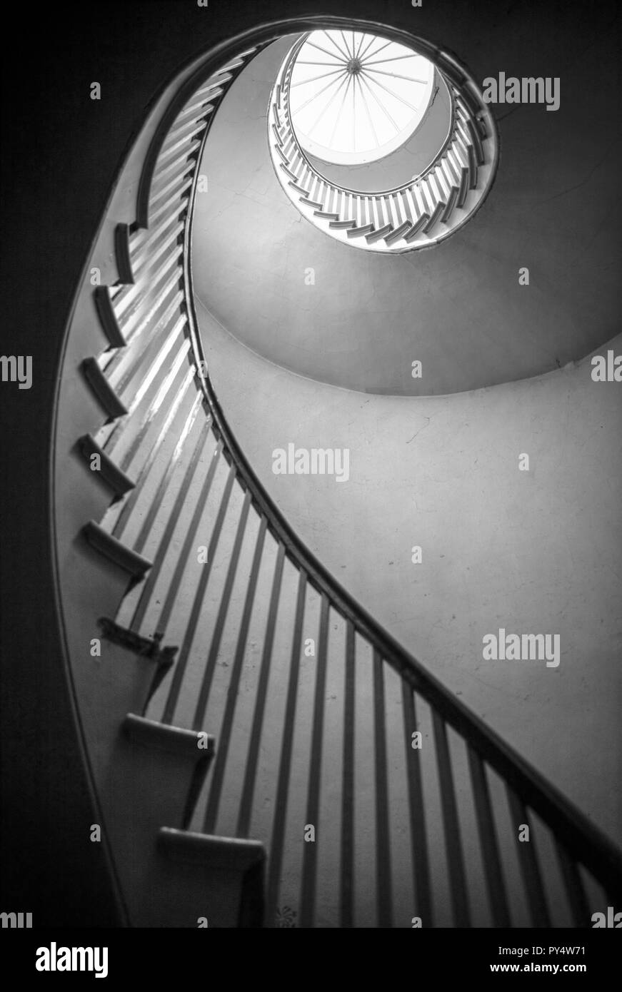 Spiral staircase, Spiral stairs, wooden spiral staircase, spiral stair case, Spiral stairs staircase, abstract, black and white, winding staircase, Stock Photo
