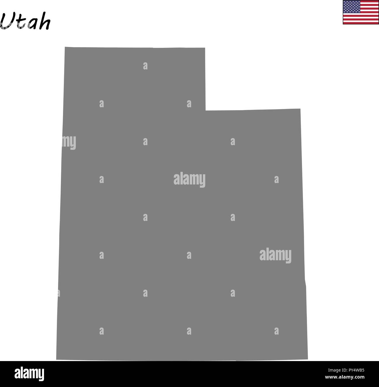 Political map of utah Stock Vector Images Alamy