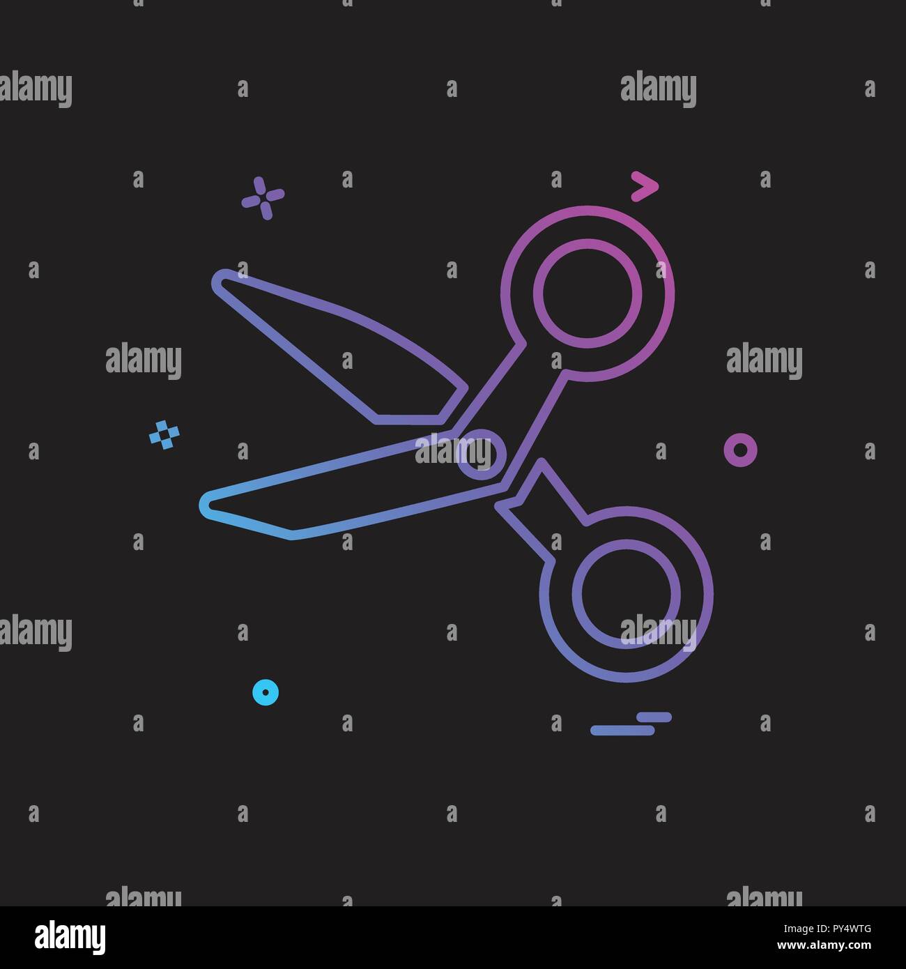 Scissor icon design vector Stock Vector Image & Art - Alamy