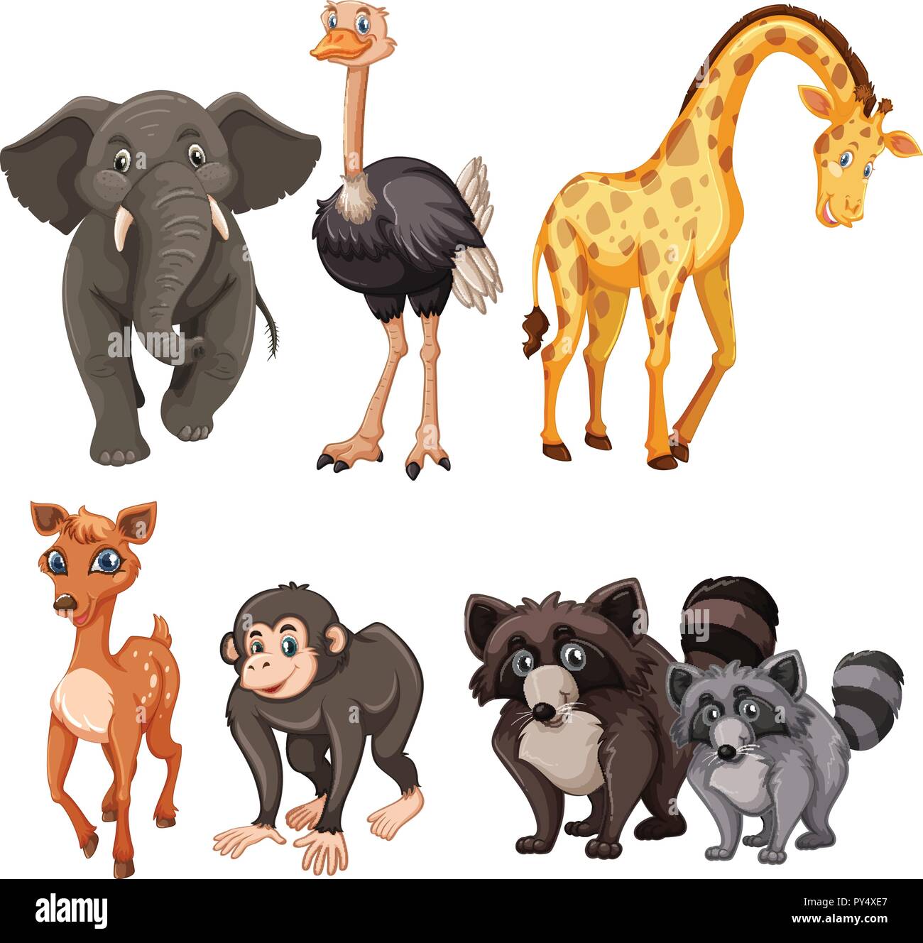 Set of c on white background illustration Stock Vector Image & Art Alamy