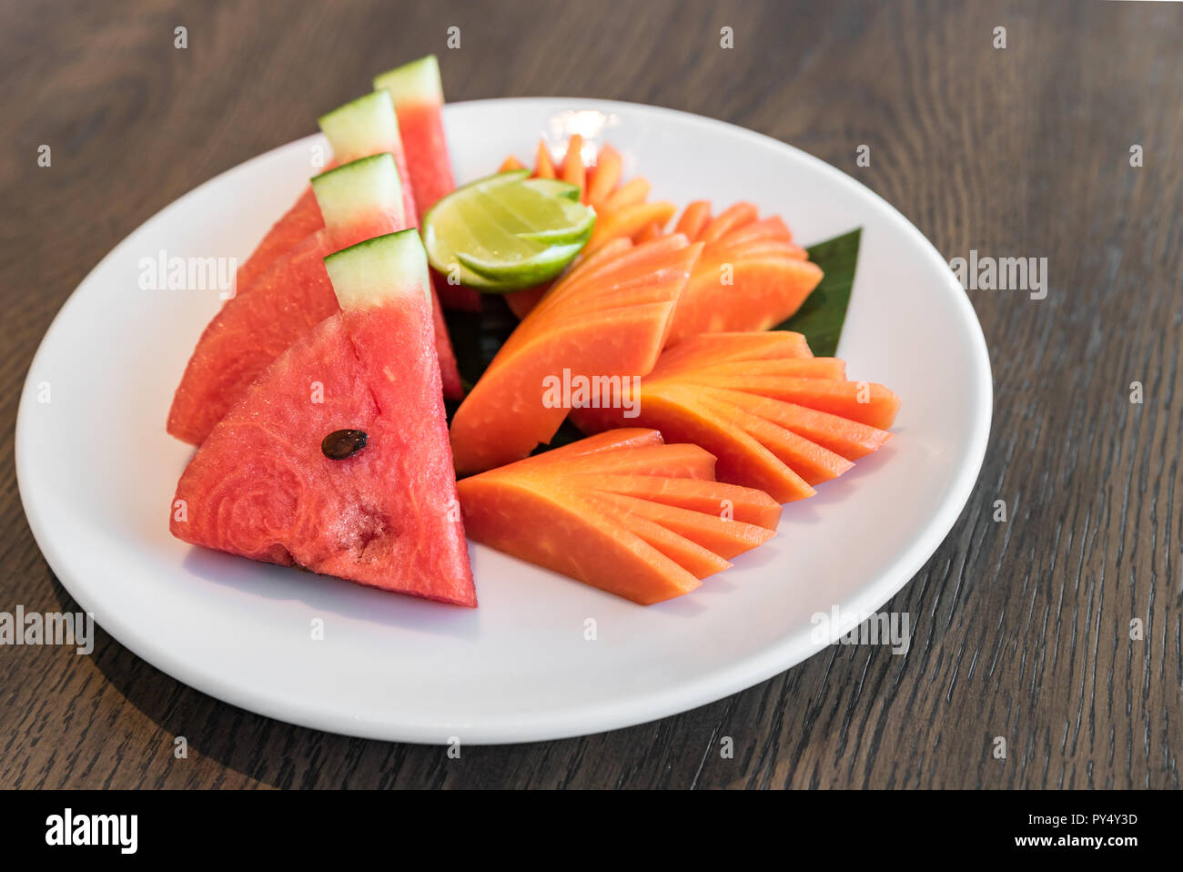 Exotic tropical fruit set for dessert Stock Photo Alamy