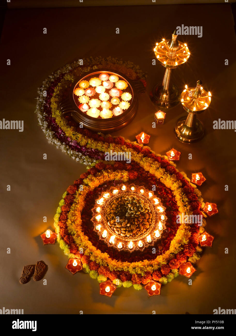 A STILL LIFE OF DIWALI FESTIVAL DECORATION IN MUMBAI INDIA SHOWING