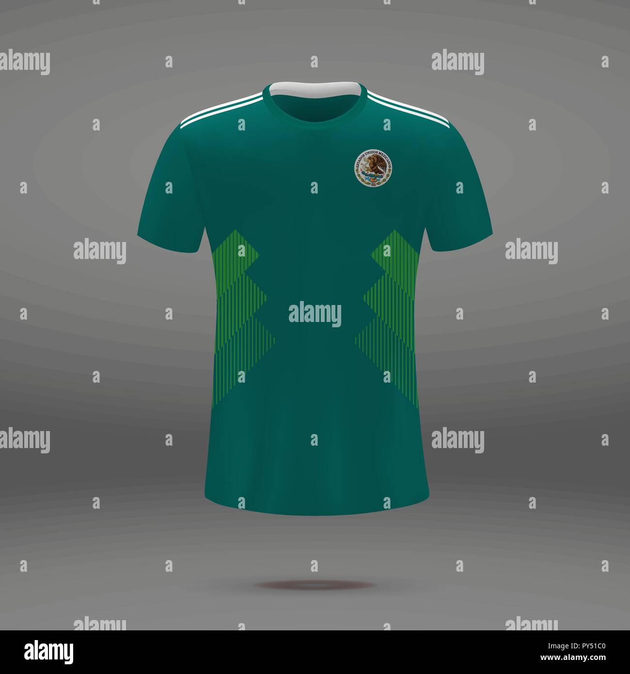 football kit of Mexico 2018, t-shirt template for soccer jersey. Vector  illustration Stock Vector Image & Art - Alamy