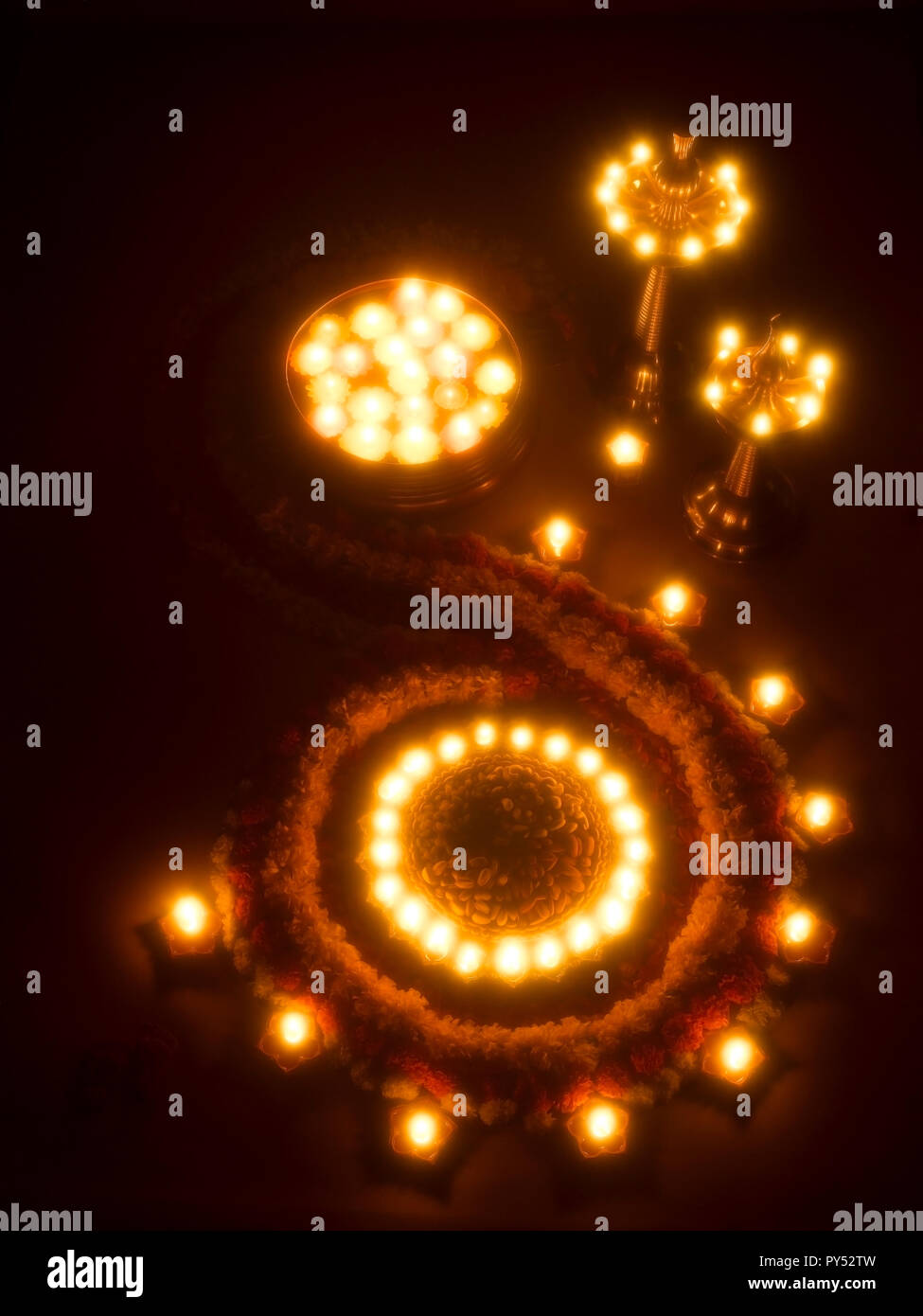 A STILL LIFE OF DIWALI FESTIVAL DECORATION IN MUMBAI INDIA SHOWING