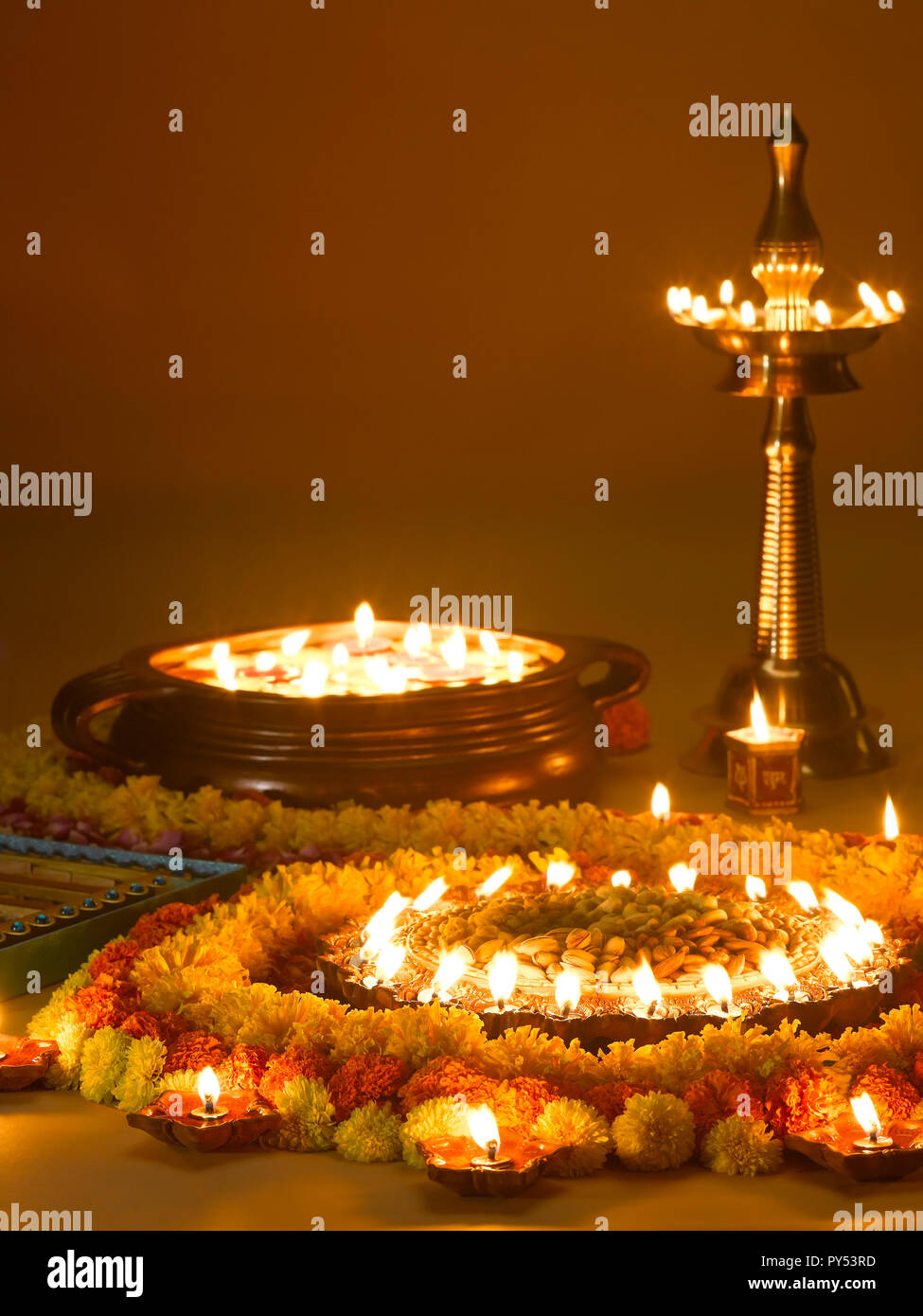 A STILL LIFE OF DIWALI FESTIVAL DECORATION IN MUMBAI INDIA SHOWING