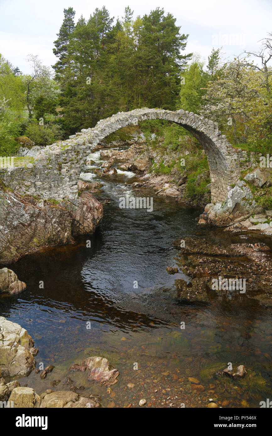 Old Packhorse Bridge, Carrbridge, Badenoch and Strathspey, Scottish