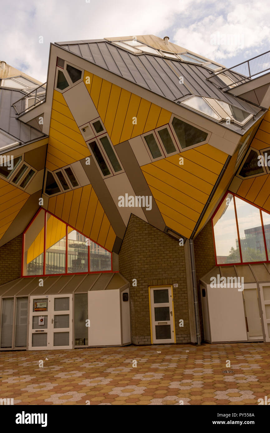 Rotterdam, Netherlands - 27 May: The Cube Houses (Kubuswoningen) at ...