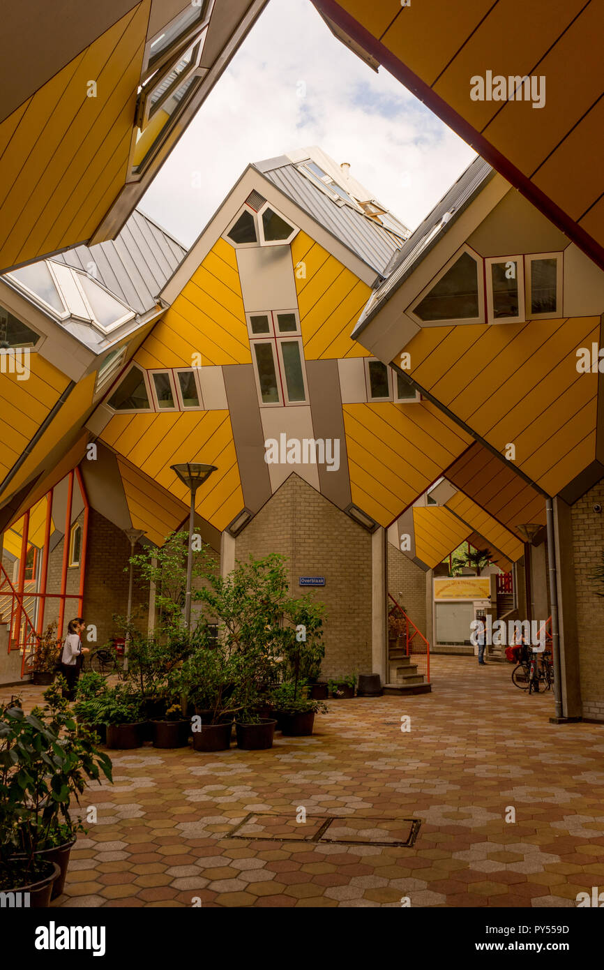 Rotterdam, Netherlands - 27 May: The Cube Houses (Kubuswoningen) at ...