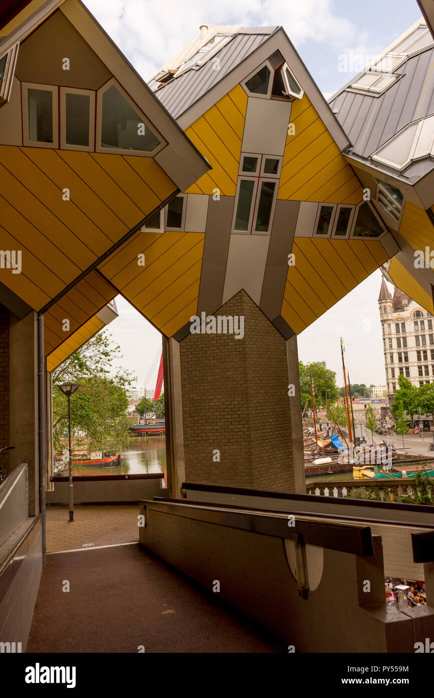 Rotterdam, Netherlands - 27 May: The Cube Houses (Kubuswoningen) at ...