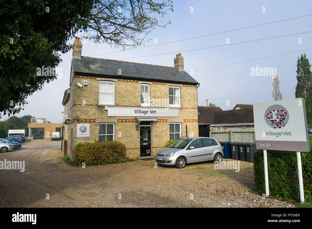Village Vet surgery, Milton, Cambridge, England Stock Photo Alamy