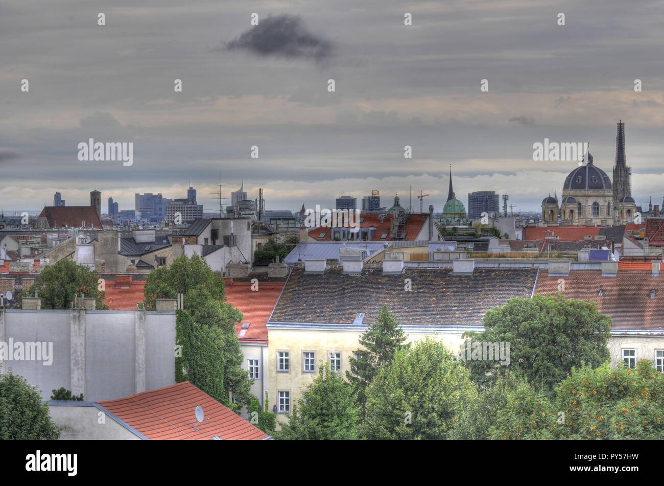 Wien, Stadtpanorama - Vienna, Panorama Stock Photo