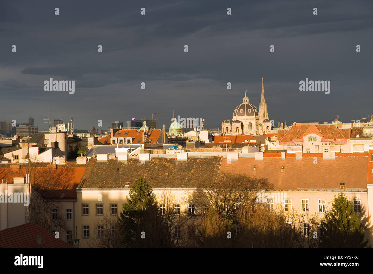 Wien, Stadtpanorama - Vienna, Panorama Stock Photo