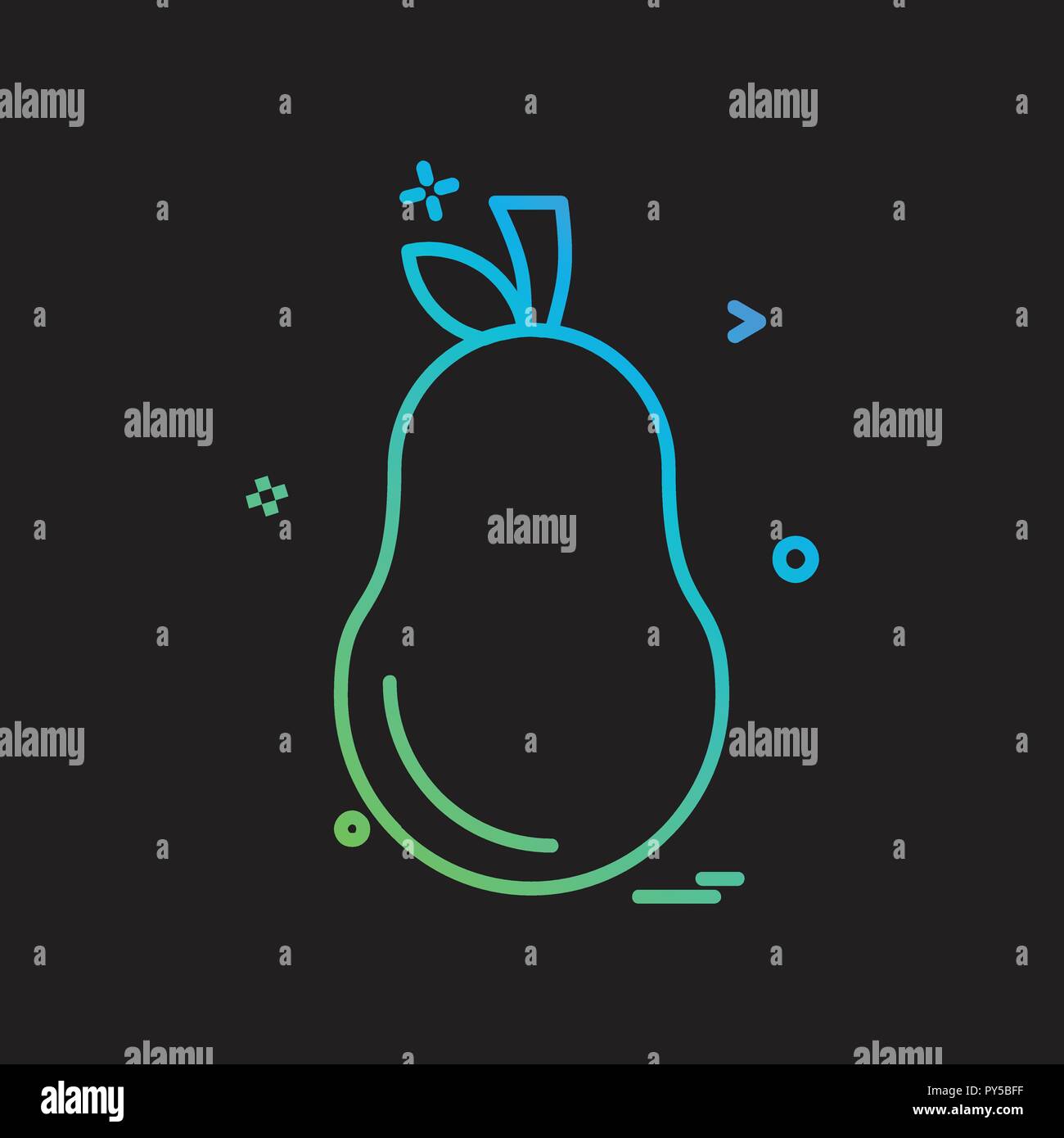 Pear icon design vector Stock Vector Image & Art - Alamy