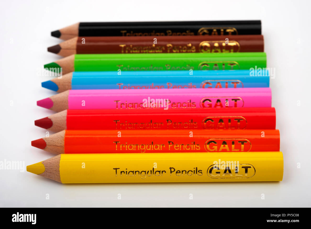 Triangular pencils hi-res stock photography and images - Alamy
