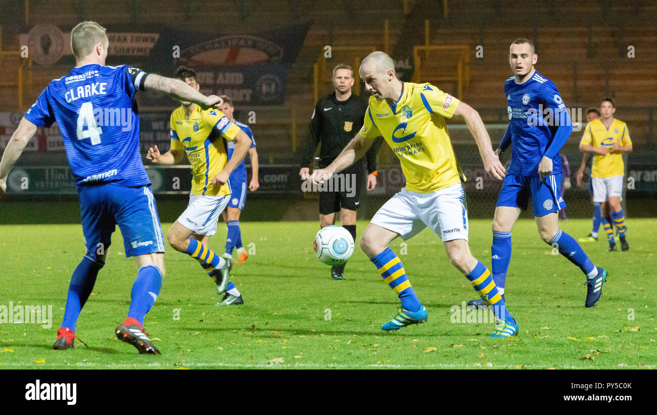 23 October 2018 - FC Halifax Town v Warrington Town AFC - FA Cup 4th qualifying round replay Stock Photo