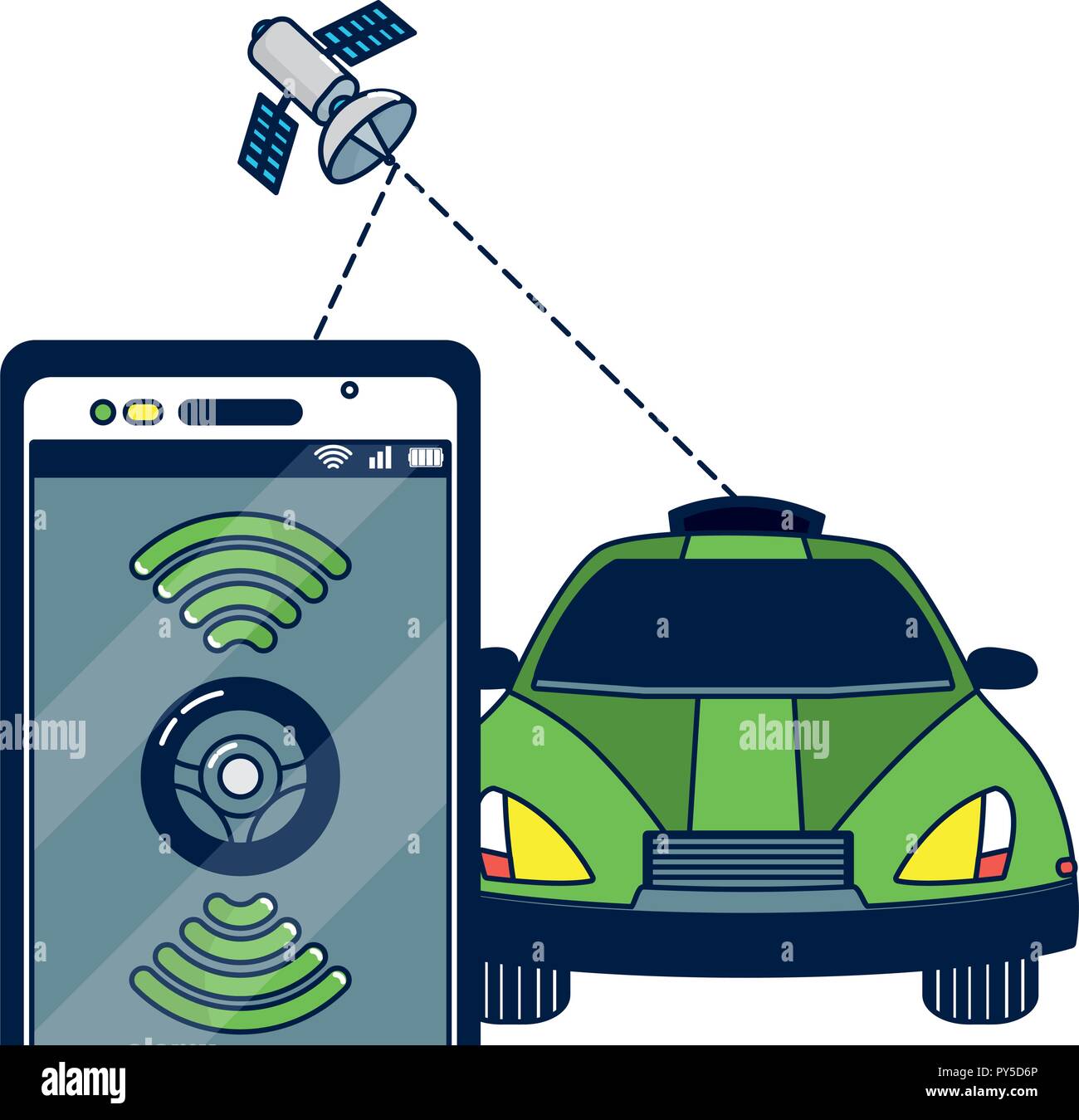 Autonomous car technology Stock Vector Image & Art - Alamy