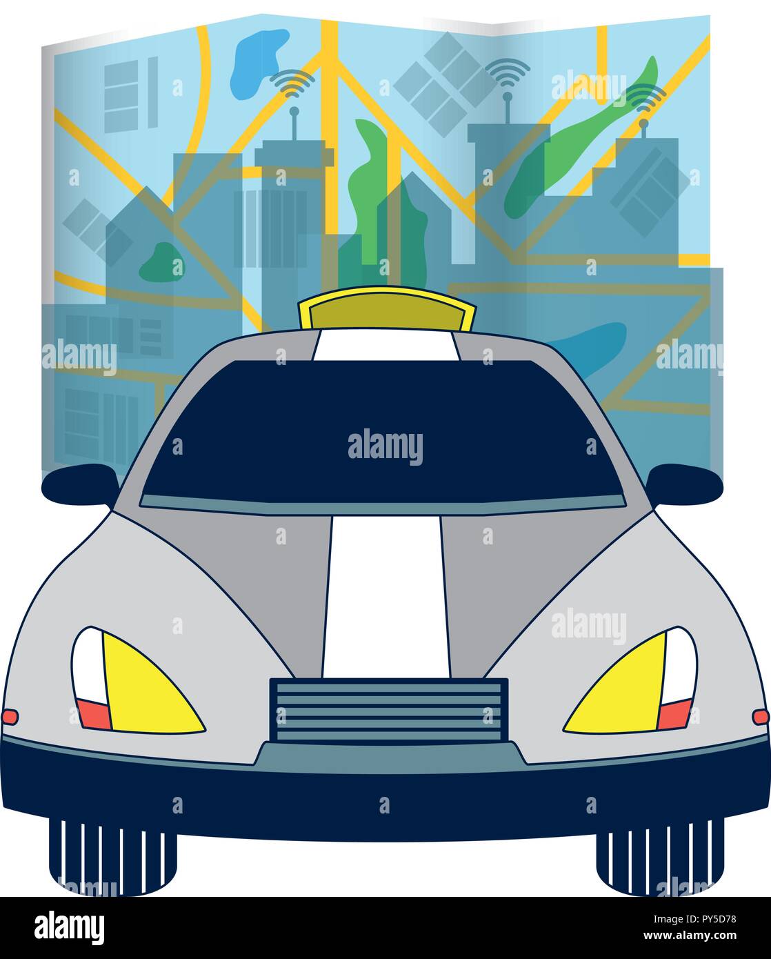 Autonomous car technology Stock Vector Image & Art - Alamy