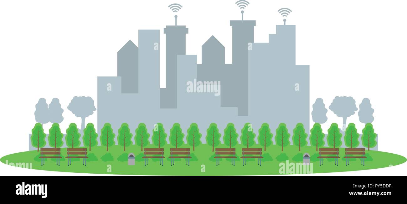 City park scenery Stock Vector Image & Art - Alamy