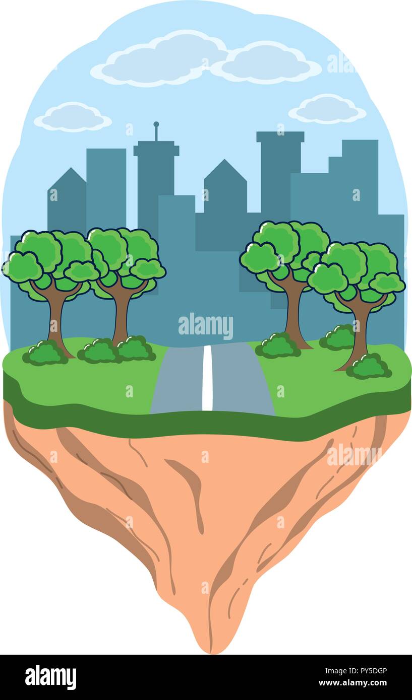 City and park scenery Stock Vector Image & Art - Alamy