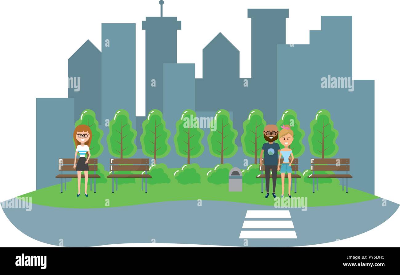 City park scenery Stock Vector Image & Art - Alamy